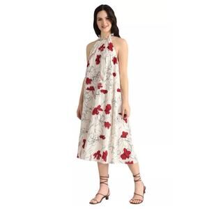 Maggy London Juliette Floral Halter Neck Midi Dress